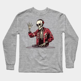 DJ Skeleton Long Sleeve T-Shirt